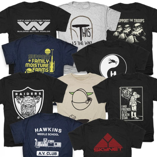 Sci-Fi Bundle - 10 Star Wars, Alien & Terminator Designs graphic Unisex Heavyweight T-Shirt
