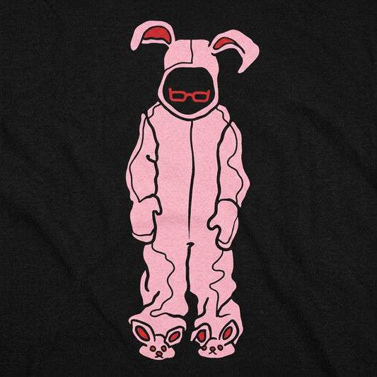 Bunny Pajamas Pink Bunny Costume with Glasses detail