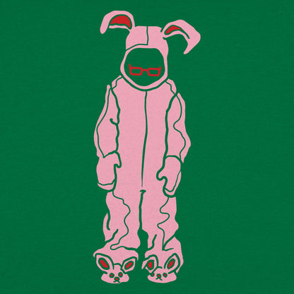 Bunny Pajamas Pink Bunny Costume with Glasses