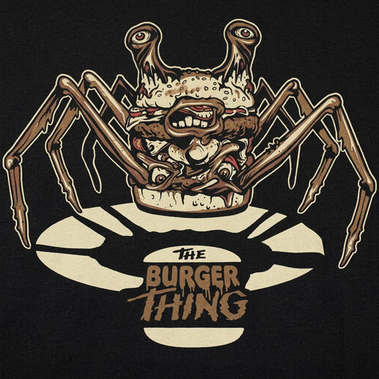 Burger Thing Spider Legged Monster Burger Creature detail