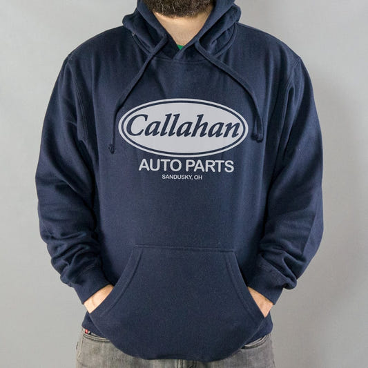 Callahan Auto Parts graphic Hoodie in Navy Blue