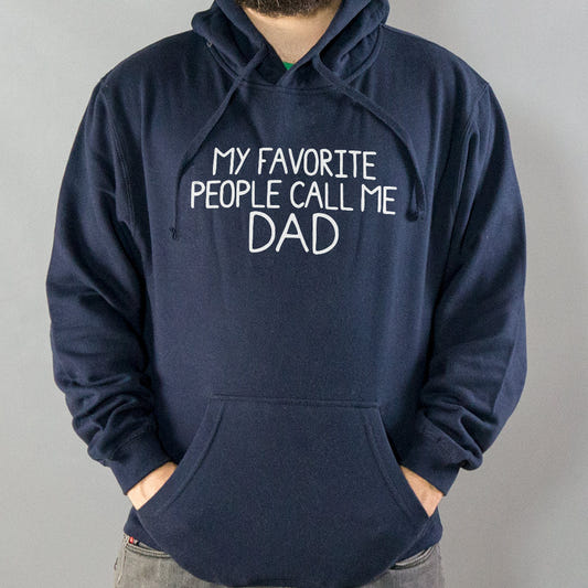 My Favorite People Call Me Dad graphic Hoodie in Navy Blue