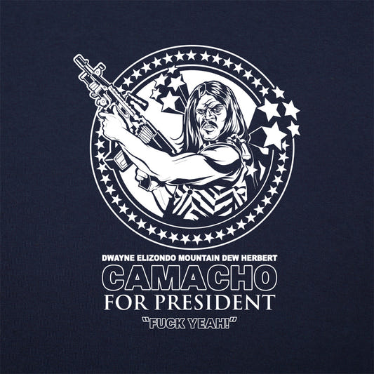 Dwayne Elizondo Mountain Dew Herbert Camacho for President graphic tee design