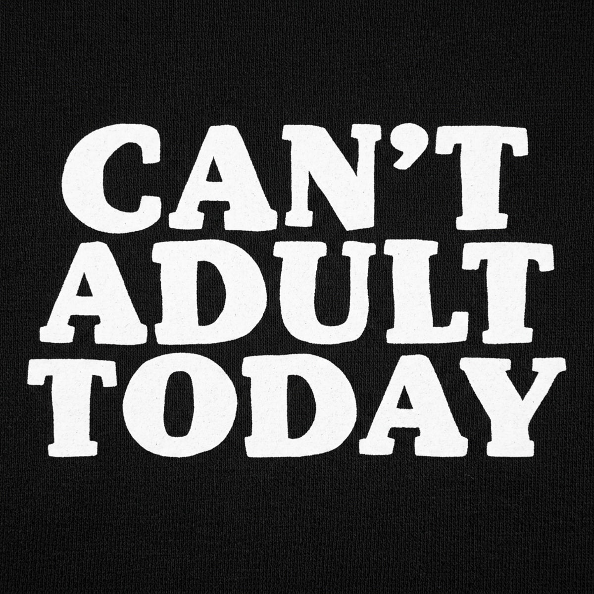 Can't Adult Today Sarcastic Adulting Quote detail