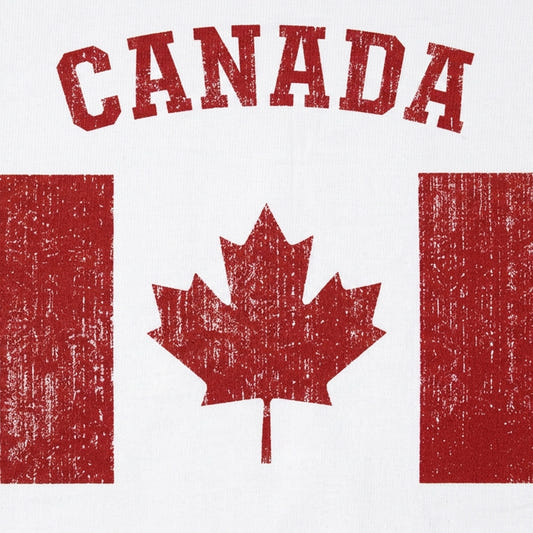 Canada Flag with Maple Leaf detail