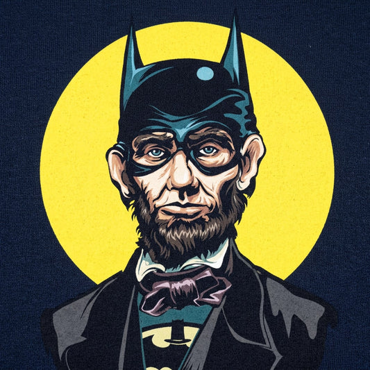 Caped Emancipator Abe Lincoln as Bat Vigilante Full Color detail
