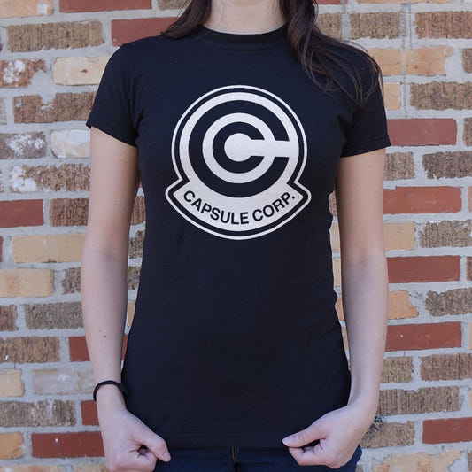 Capsule Corp. Sci-Fi Gadget Company Graphic Women's T-Shirt in Midnight