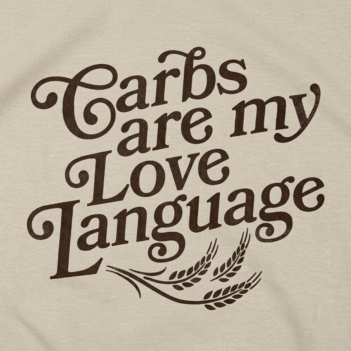 Carbs Are My Love Language Graphic detail