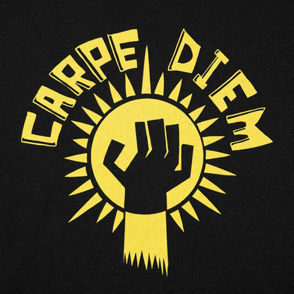 Carpe Diem Rising Sun Fist Seize the Day detail