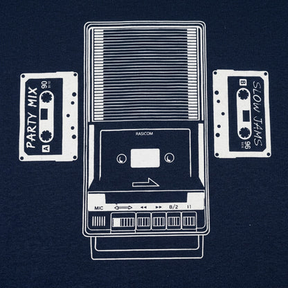 Cassette Recorder Classic with Party Mix and Slow Jams Tapes detail