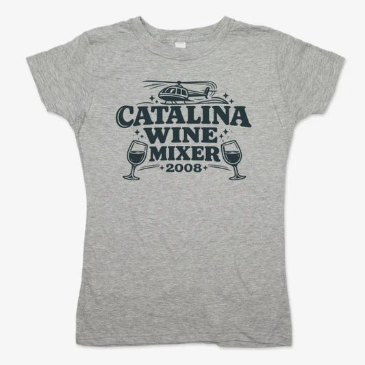 Catalina Wine Mixer-Women's T-Shirt-Gray Granite