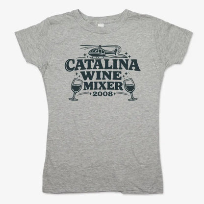 Catalina Wine Mixer-Women's T-Shirt-Gray Granite