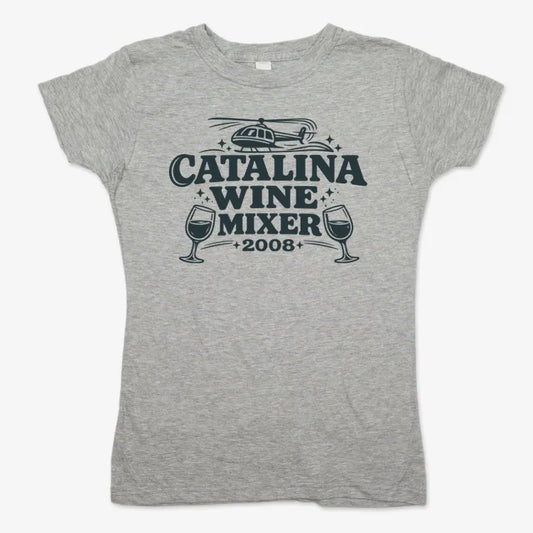 Catalina Wine Mixer-Women's T-Shirt-Gray Granite