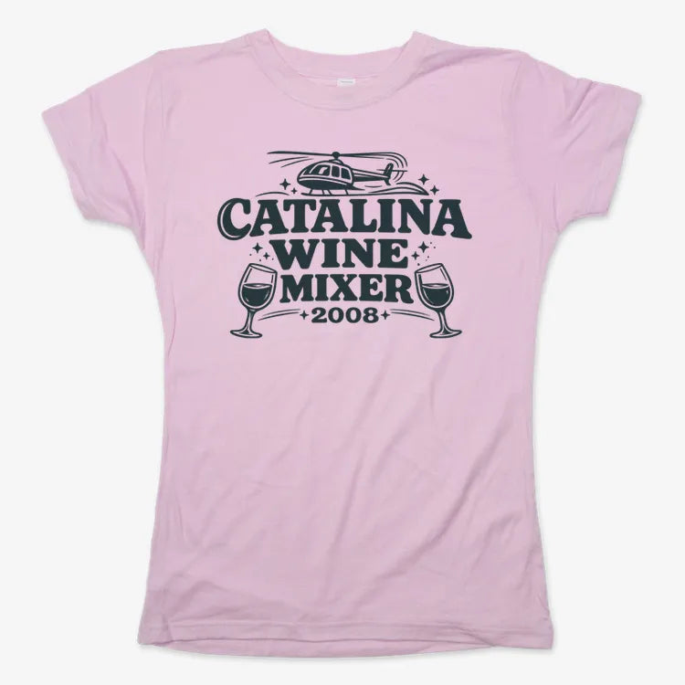 Catalina Wine Mixer-Women's T-Shirt-Soft Pink