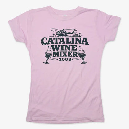 Catalina Wine Mixer-Women's T-Shirt-Soft Pink