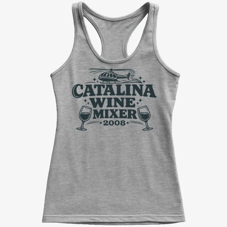 Catalina Wine Mixer-Women's Tank Top-Gray Granite