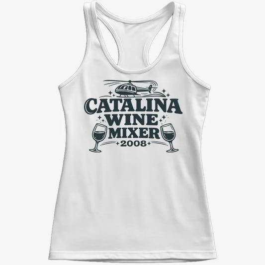 Catalina Wine Mixer-Women's Tank Top-Snow