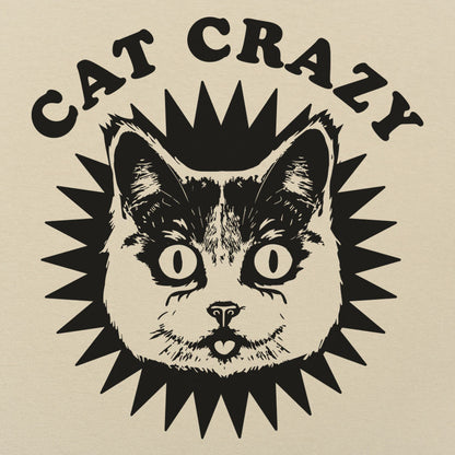 Cat Crazy Wide Eyed Cat Face