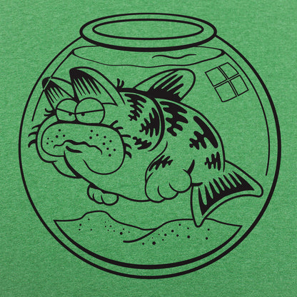Cat Fish Hybrid Swimming in a Fishbowl