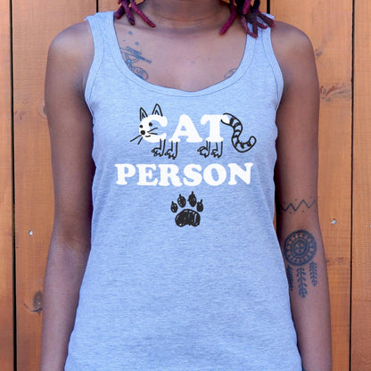 Cat Person Cat Face Paw Print Design