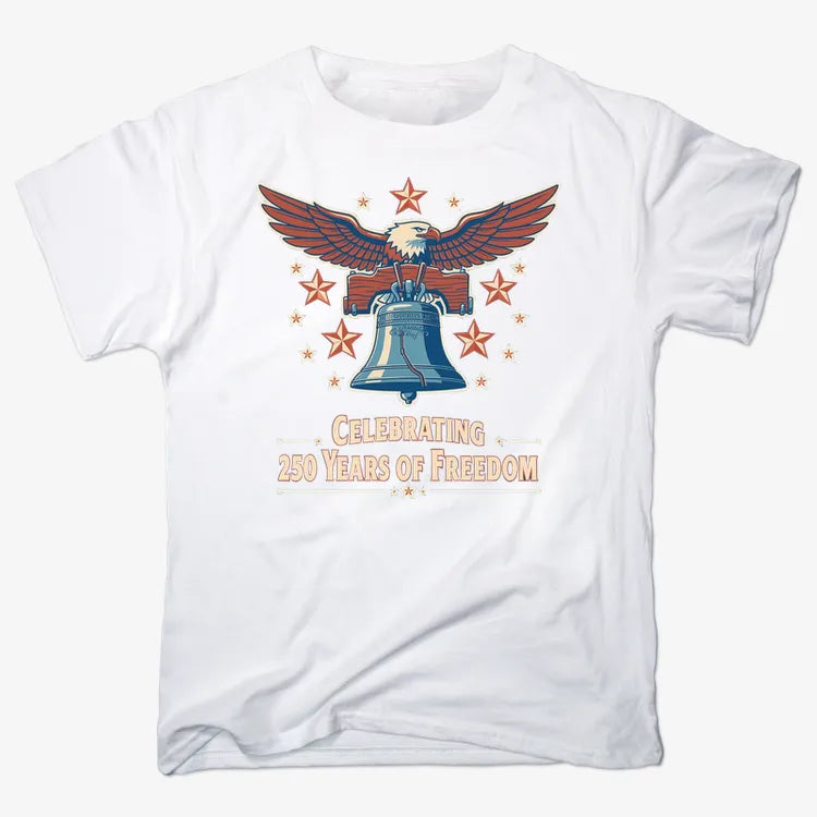 Celebrating 250 Years of Freedom-Men's T-Shirt-White