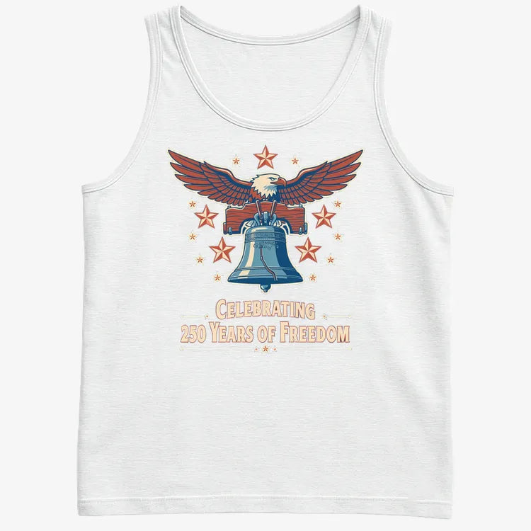 Celebrating 250 Years of Freedom-Men's Tank Top-White