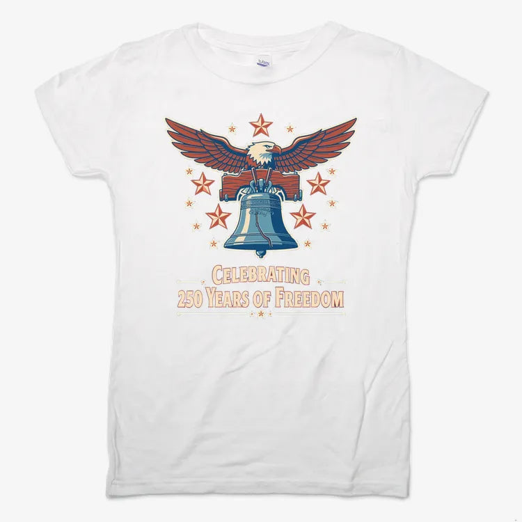 Celebrating 250 Years of Freedom-Women's T-Shirt-Snow