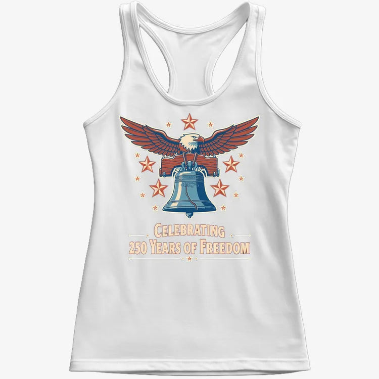 Celebrating 250 Years of Freedom-Women's Tank Top-Snow