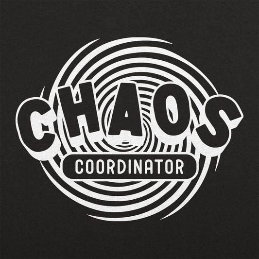 Chaos Coordinator Swirling Vortex Graphic tee design
