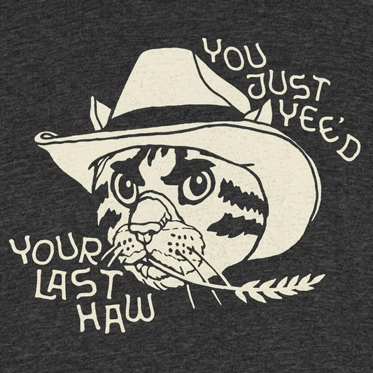You Just Yee'd Your Last Haw Yee Haw Cowboy Cat detail