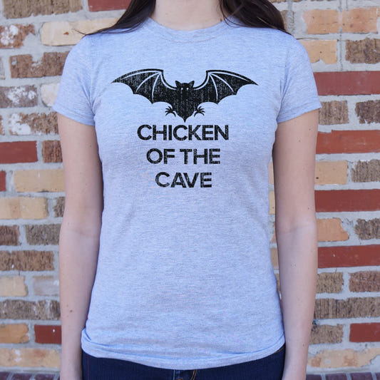 Chicken Of The Cave Bat graphic Women's T-Shirt in Gray Granite