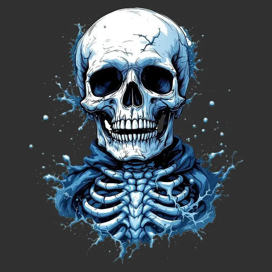Chill & Thrill Skull Tee graphic tee design