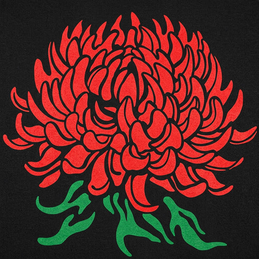 Chrysanthemum Botanical Illustration detail