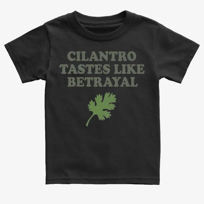 Cilantro Tastes Like Betrayal-Kids T-Shirt-Black