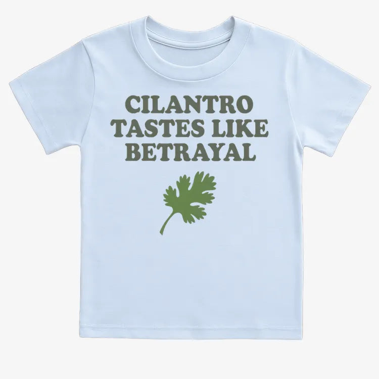 Cilantro Tastes Like Betrayal-Kids T-Shirt-Blue