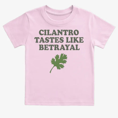 Cilantro Tastes Like Betrayal-Kids T-Shirt-Pink