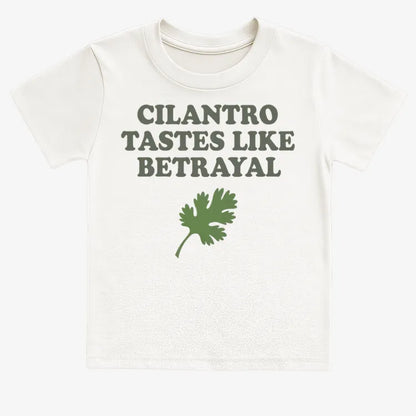 Cilantro Tastes Like Betrayal-Kids T-Shirt-White