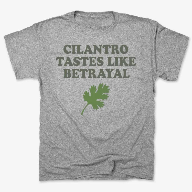 Cilantro Tastes Like Betrayal-Men's T-Shirt-Gray Heather