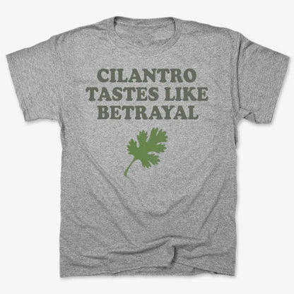 Cilantro Tastes Like Betrayal-Men's T-Shirt-Gray Heather