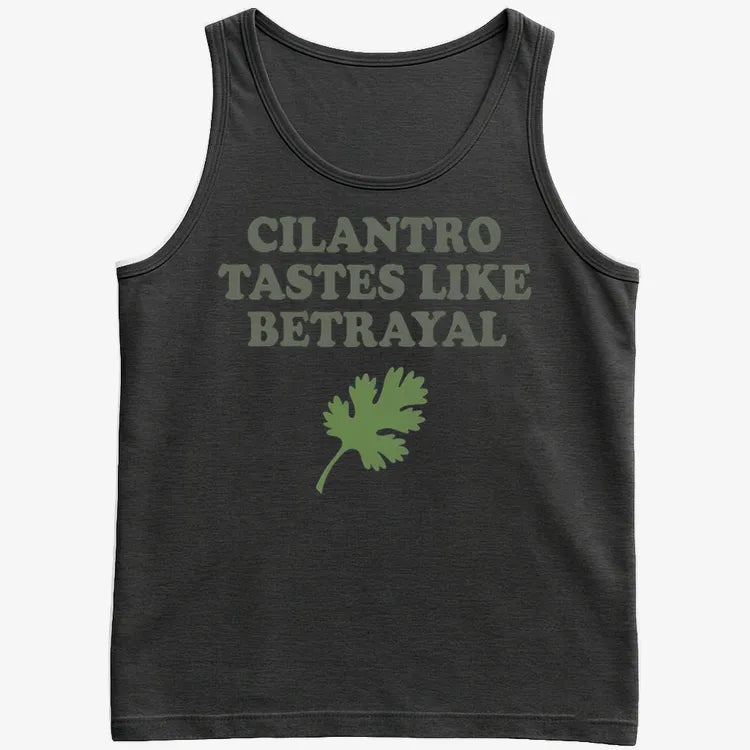 Cilantro Tastes Like Betrayal-Men's Tank Top-Black