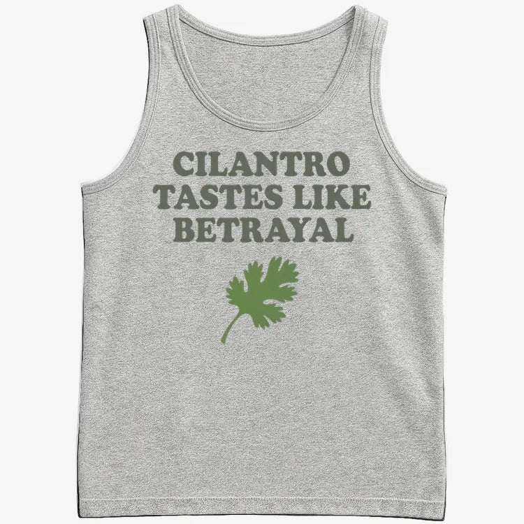 Cilantro Tastes Like Betrayal-Men's Tank Top-Gray Heather