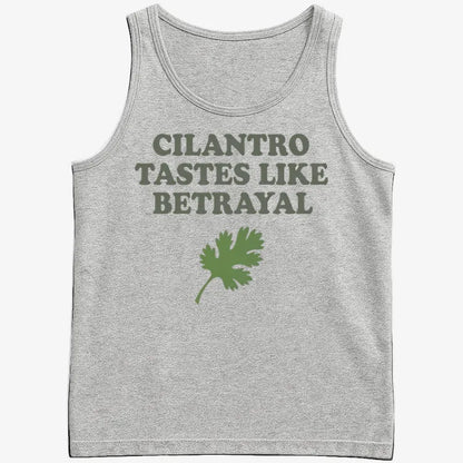 Cilantro Tastes Like Betrayal-Men's Tank Top-Gray Heather