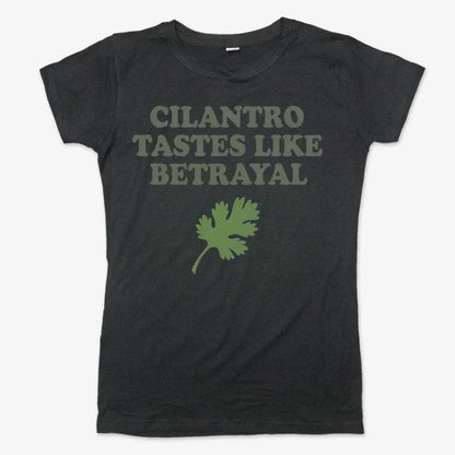 Cilantro Tastes Like Betrayal-Women's T-Shirt-Midnight