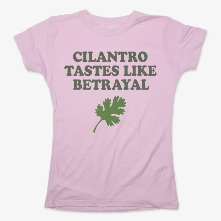Cilantro Tastes Like Betrayal-Women's T-Shirt-Soft Pink