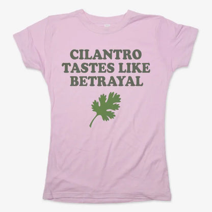 Cilantro Tastes Like Betrayal-Women's T-Shirt-Soft Pink