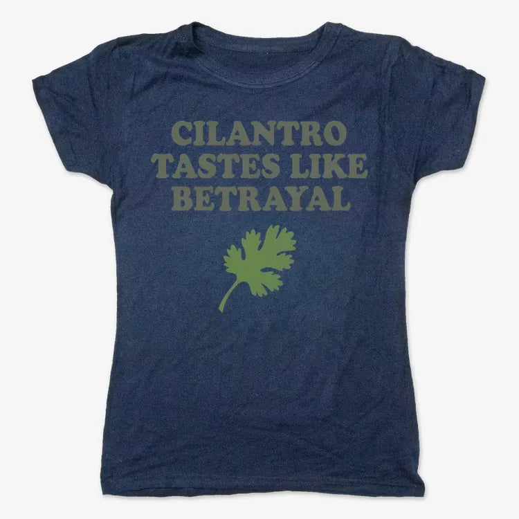 Cilantro Tastes Like Betrayal-Women's T-Shirt-True Navy