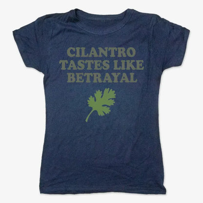 Cilantro Tastes Like Betrayal-Women's T-Shirt-True Navy