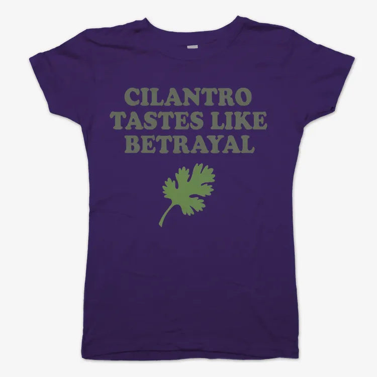 Cilantro Tastes Like Betrayal-Women's T-Shirt-Violet