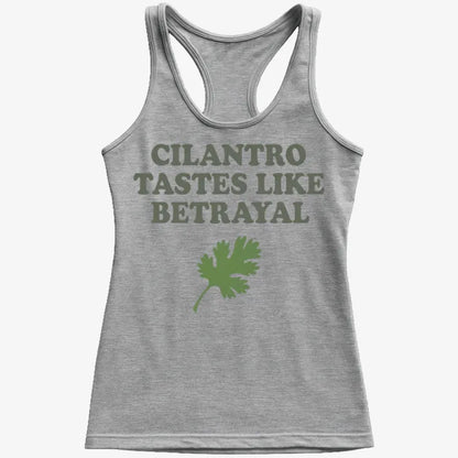 Cilantro Tastes Like Betrayal-Women's Tank Top-Gray Granite