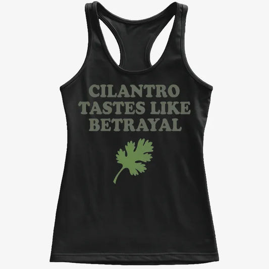 Cilantro Tastes Like Betrayal-Women's Tank Top-Midnight